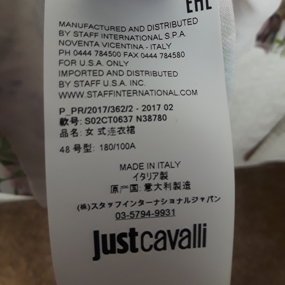 Just Cavalli Floral spring summer Dress Size 48 - Picture 5 of 11